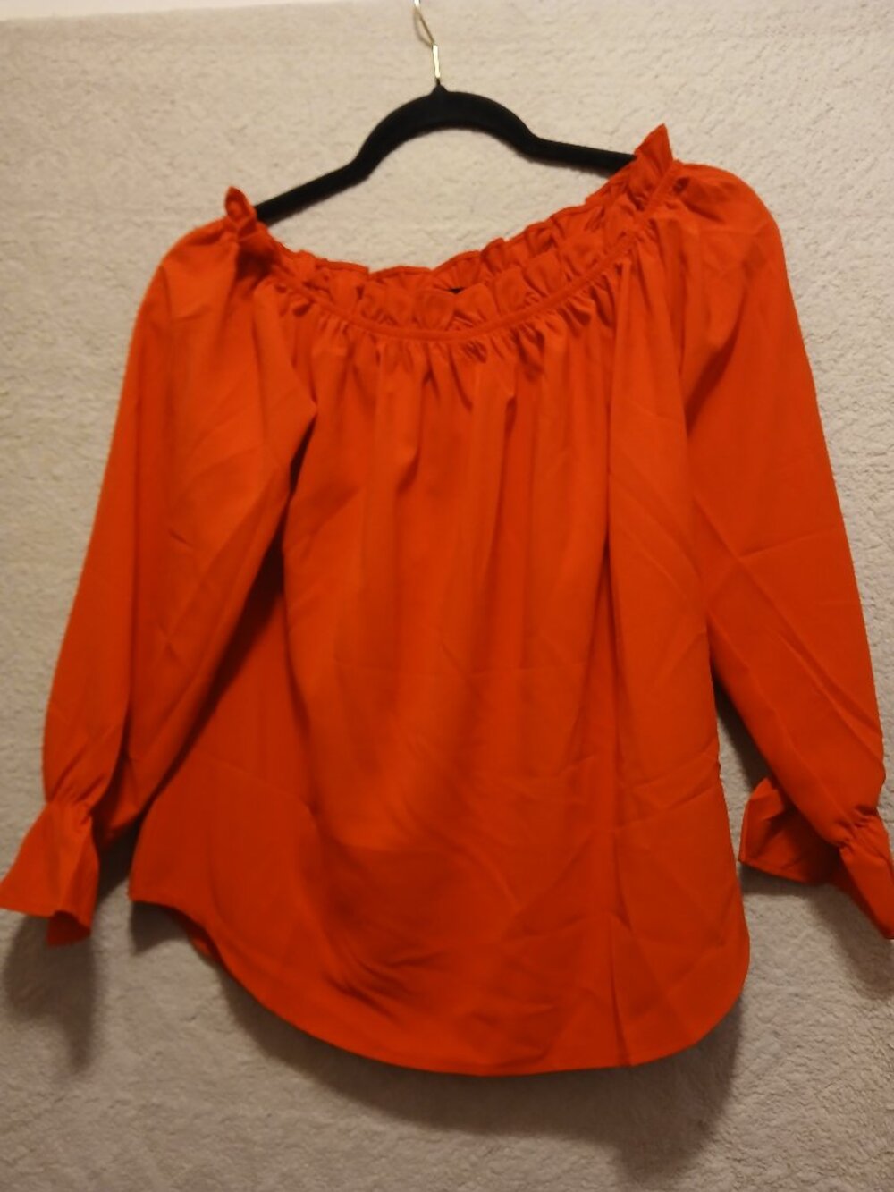 Red off the shoulder top